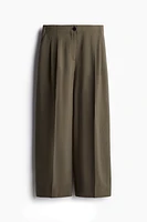 Wide-Leg Ankle-Length Pants