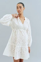 MAMA Eyelet-Embroidered Dress