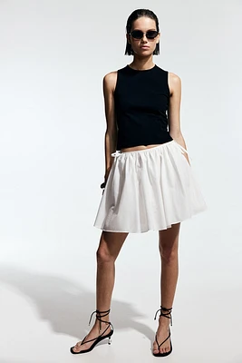 Defined-waist Sleeveless Top