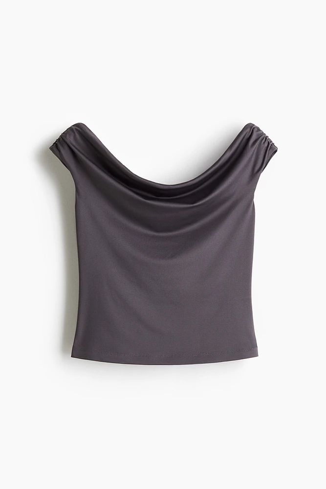 Draped Off-the-Shoulder Top