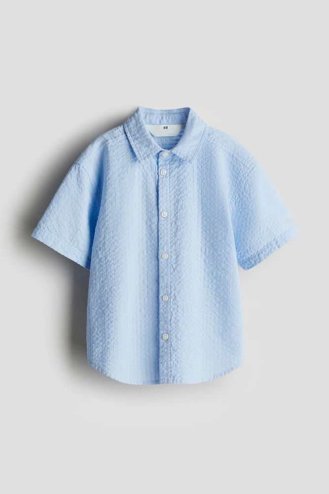 Cotton Seersucker Shirt