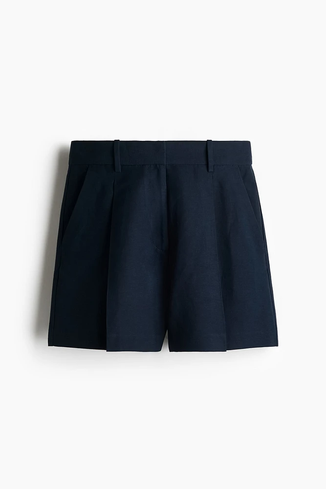 Short en lin mélangé