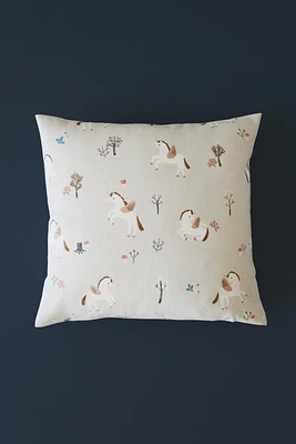Housse de coussin imprimée en coton