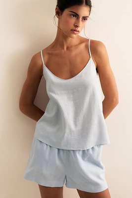 Linen-Blend Camisole Top