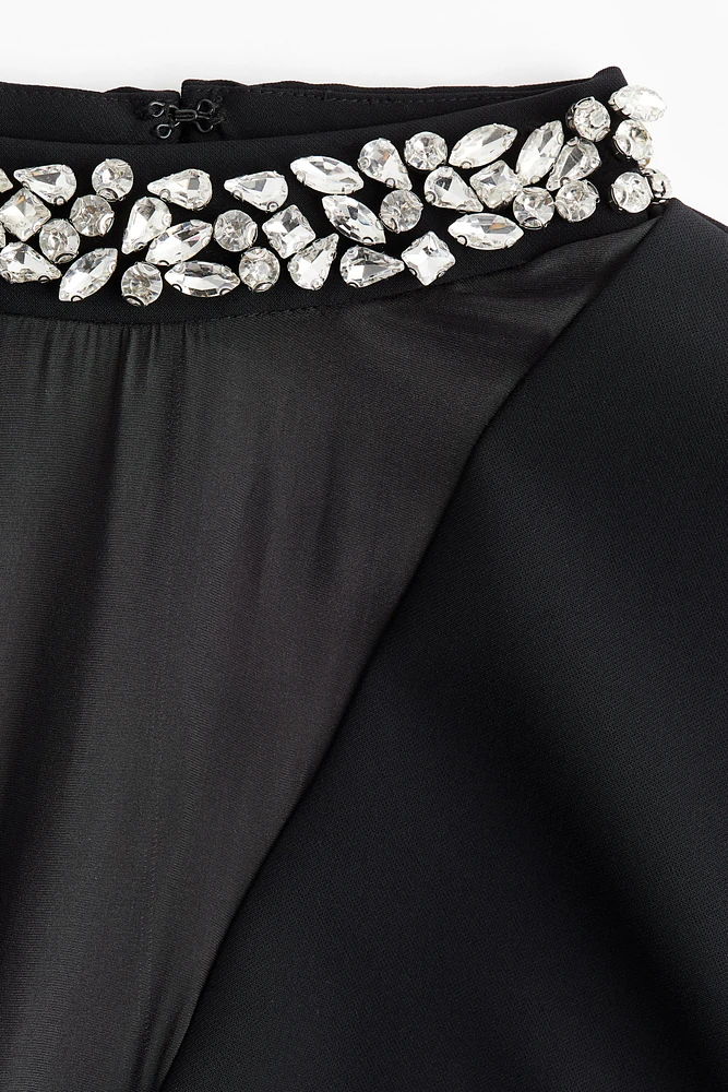 Rhinestone-Embellished Top