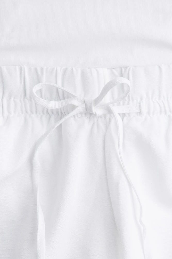 Pantalon MAMA en lin mélangé
