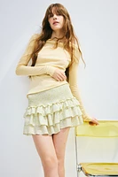 Tiered Mini Skirt