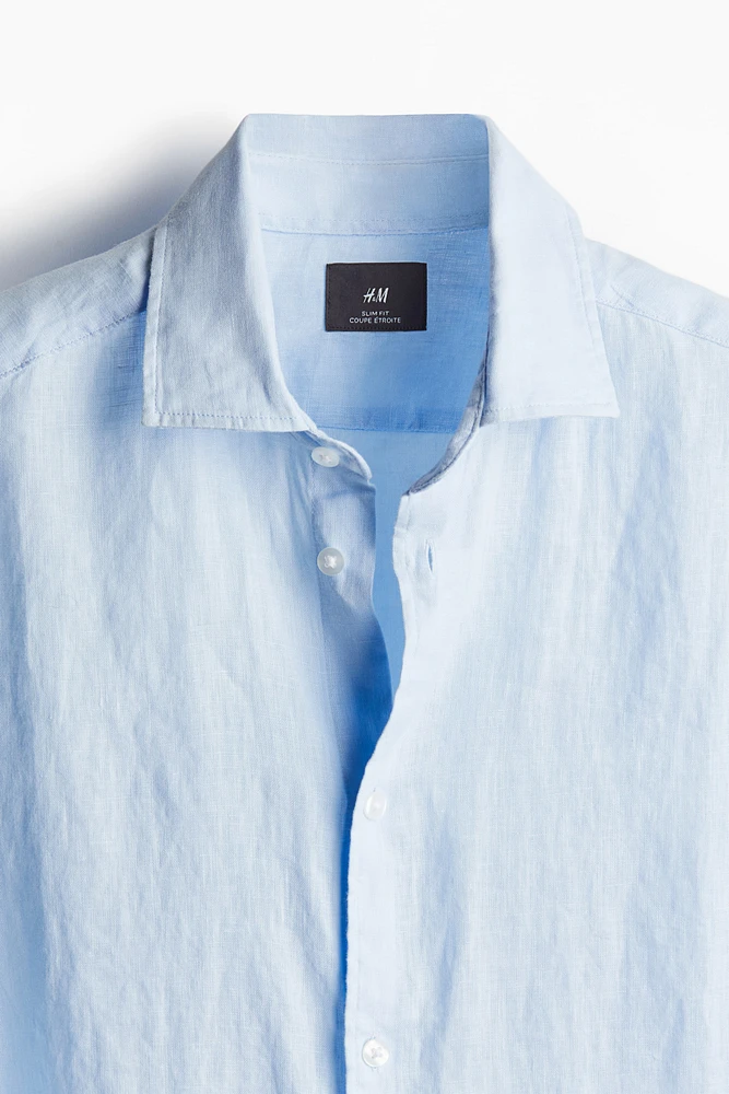 Slim Fit Linen Shirt