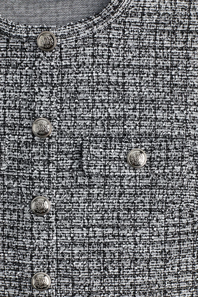Gilet à manches courtes en bouclette