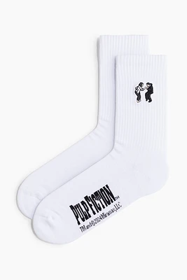 Motif-detail Socks
