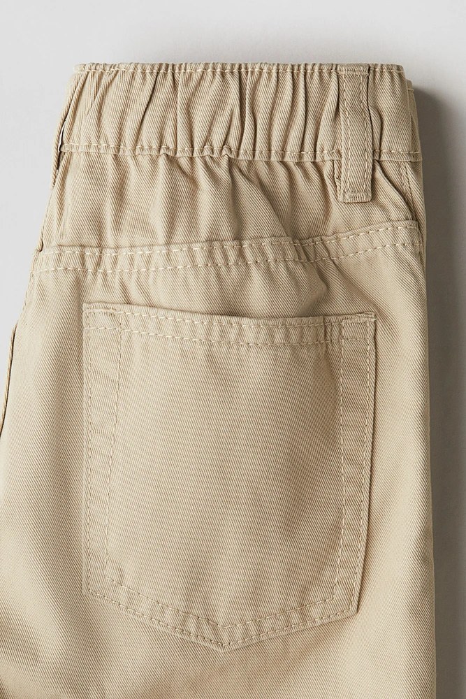 Loose-Fit Twill Pants