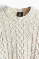 Regular Fit Cable-Knit Sweater