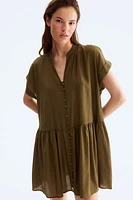 Crinkled Tunic Dress