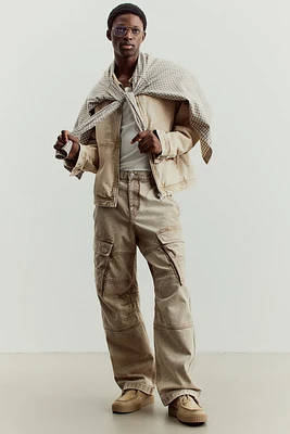 Pantalon cargo coupe ample en coton