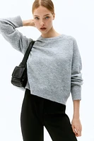 Short Fine-Knit Sweater