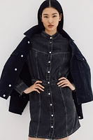 Robe à manches longues en denim