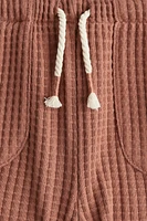 Short en jersey gaufré