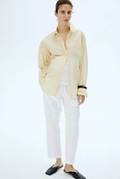 MAMA Linen-Blend Pants