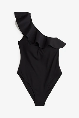 Costume de bain rembourré avec une épaule nue