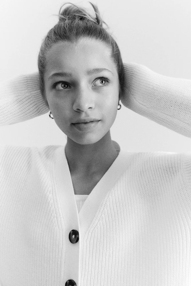 Rib-Knit Cardigan