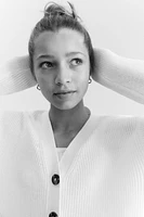 Rib-Knit Cardigan