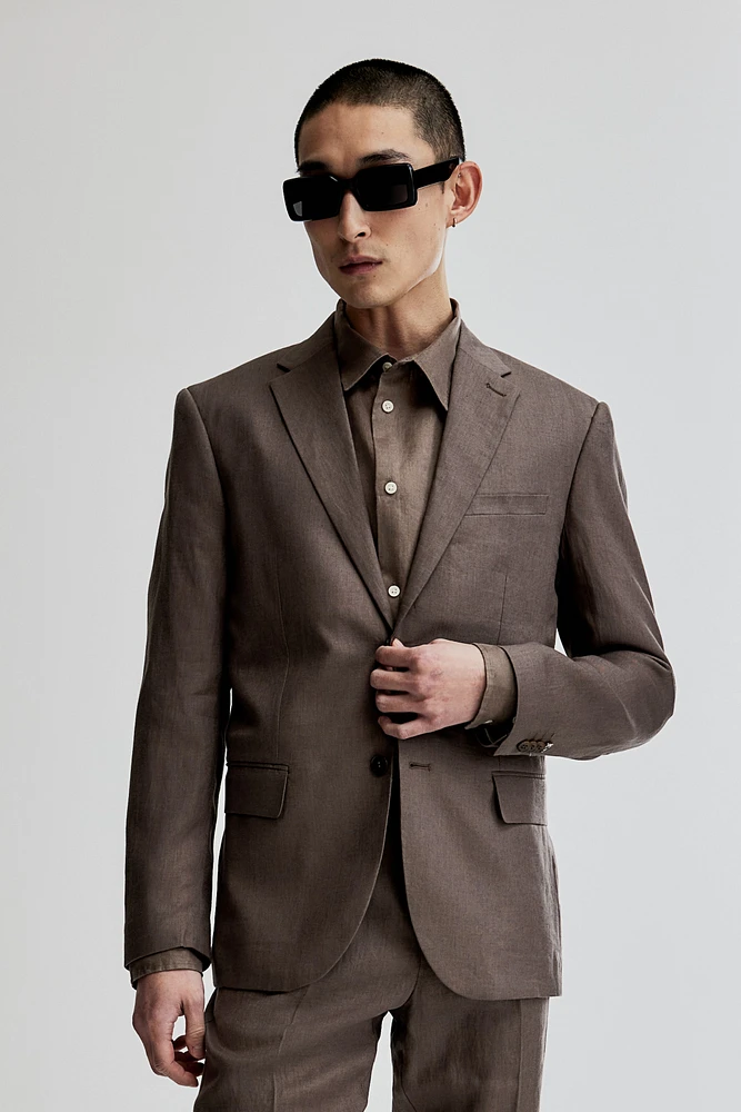 Slim Fit Linen Jacket