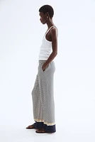 Wide-cut Pull-on Pants