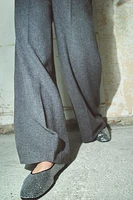 Wide-Leg Dress Pants