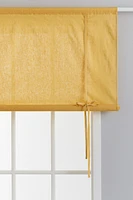 Linen-blend Roll-up Curtain