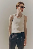 Slim Fit Ribbed Tank Top