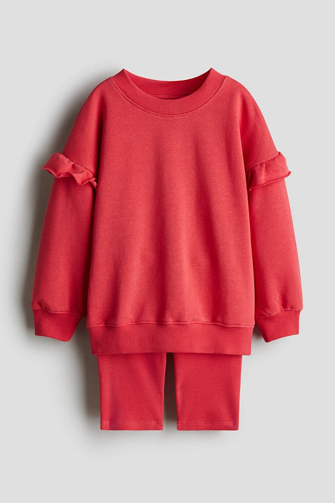 2-piece Sweatshirt and Shorts Set