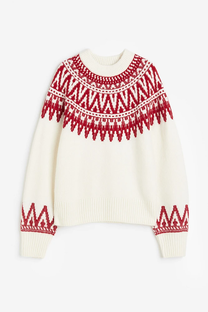 Jacquard-knit Sweater