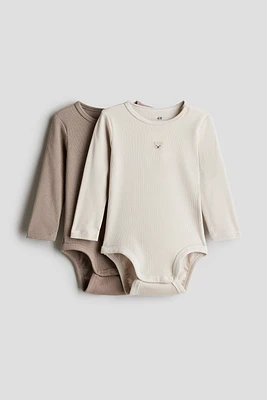 2-pack Long-sleeved Bodysuits