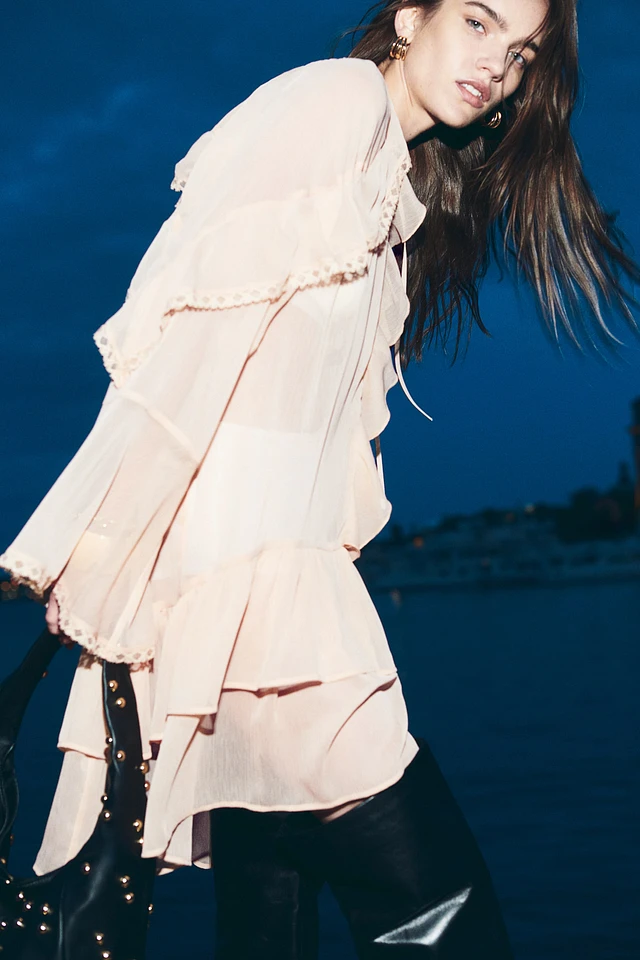 open lace back dress Masa Blush Mini Dress L (8/10) main image 1