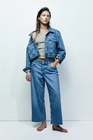 Baggy Wide Low Ankle Jeans