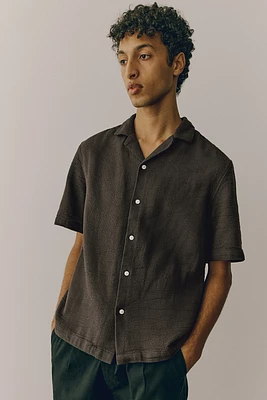 Regular Fit Textured Resort Shirt