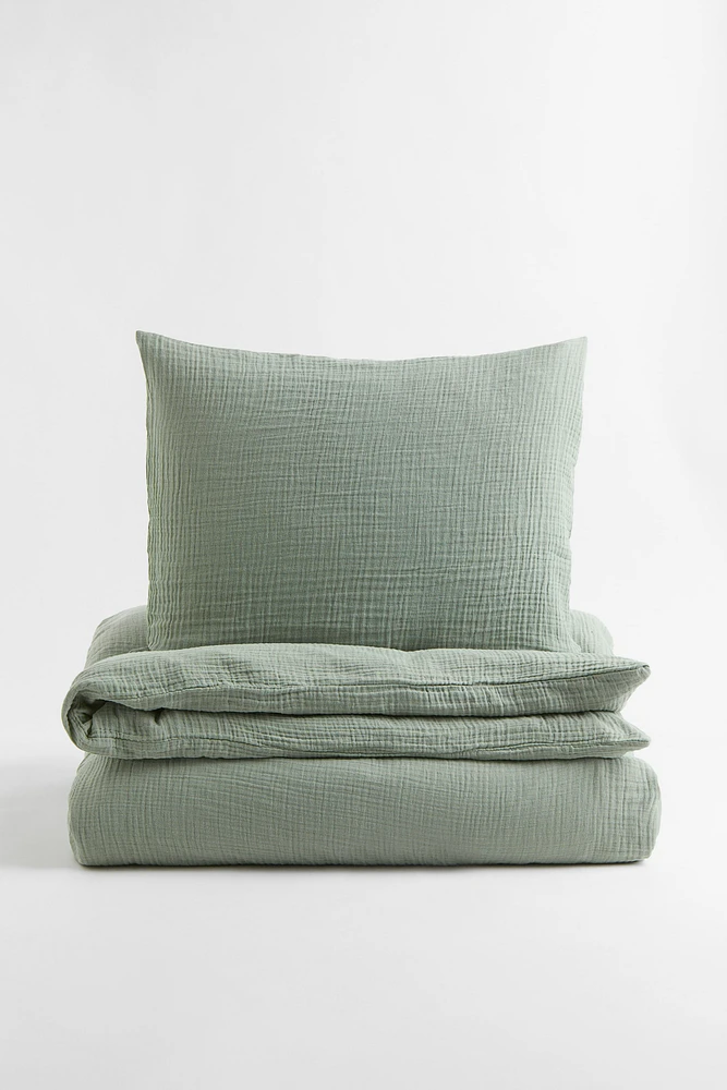 Muslin Twin Duvet Cover Set