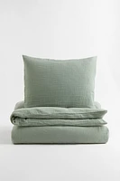 Muslin Twin Duvet Cover Set