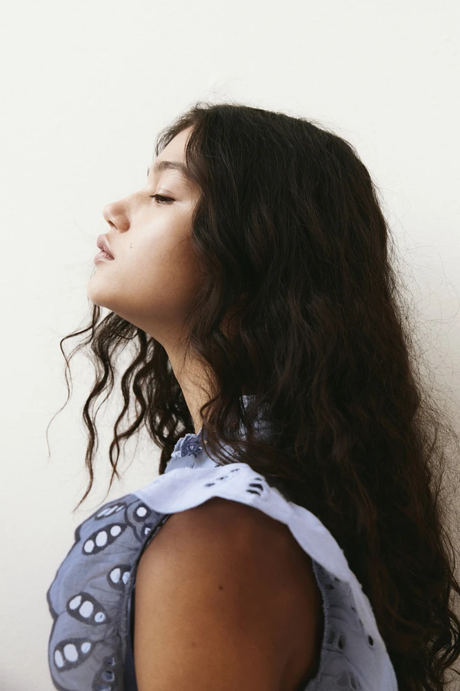 Eyelet Embroidery Dress