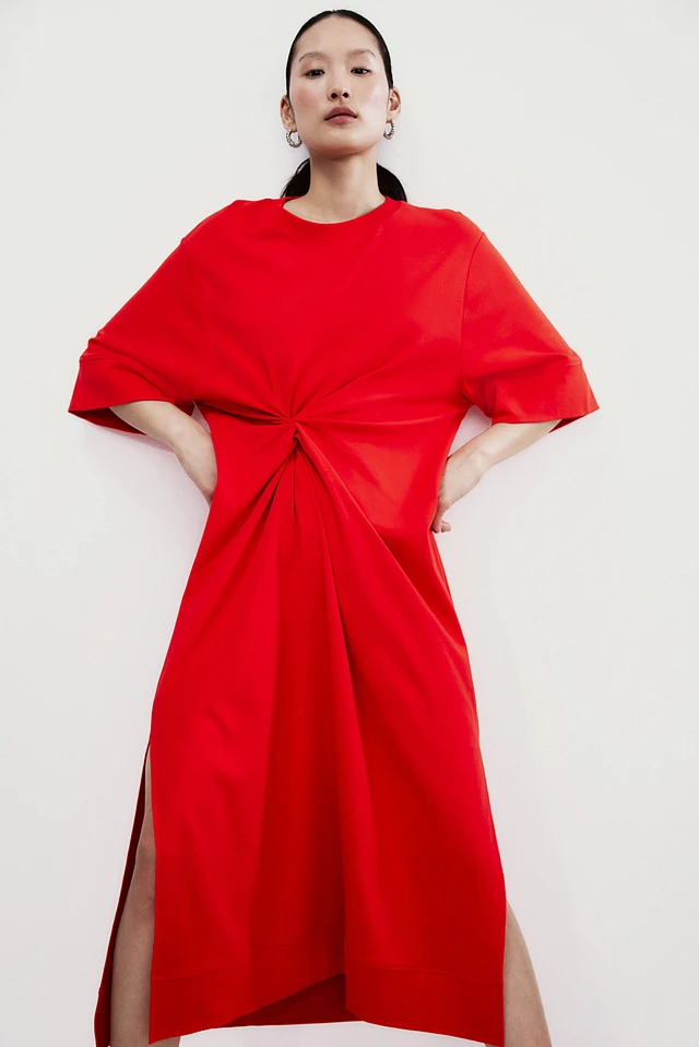H&M Twist-detail T-shirt Dress | Pacific City H&M Twist-detail T-shirt Dress | Pacific City