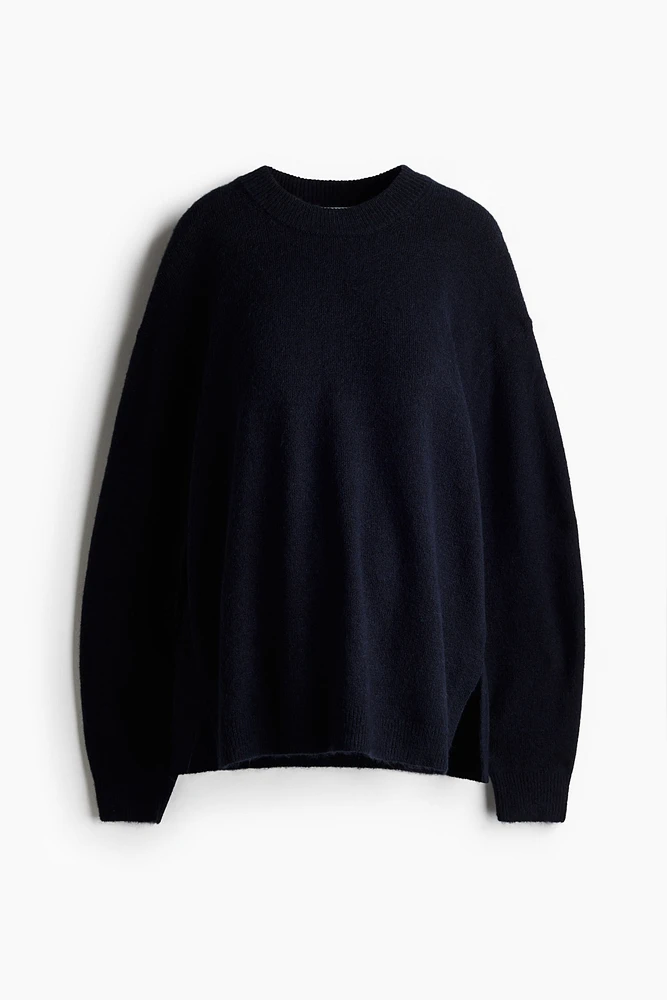 MAMA Slit-Hem Sweater