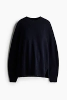 MAMA Slit-Hem Sweater