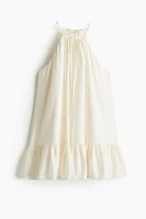 Ruffle-Detail Sleeveless Dress