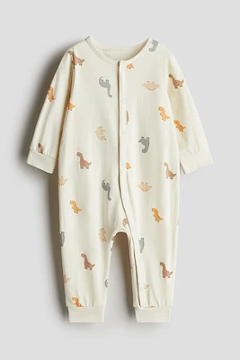 Patterned Pajama Jumpsuit