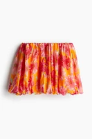 Bubble-Hem Mini Skirt