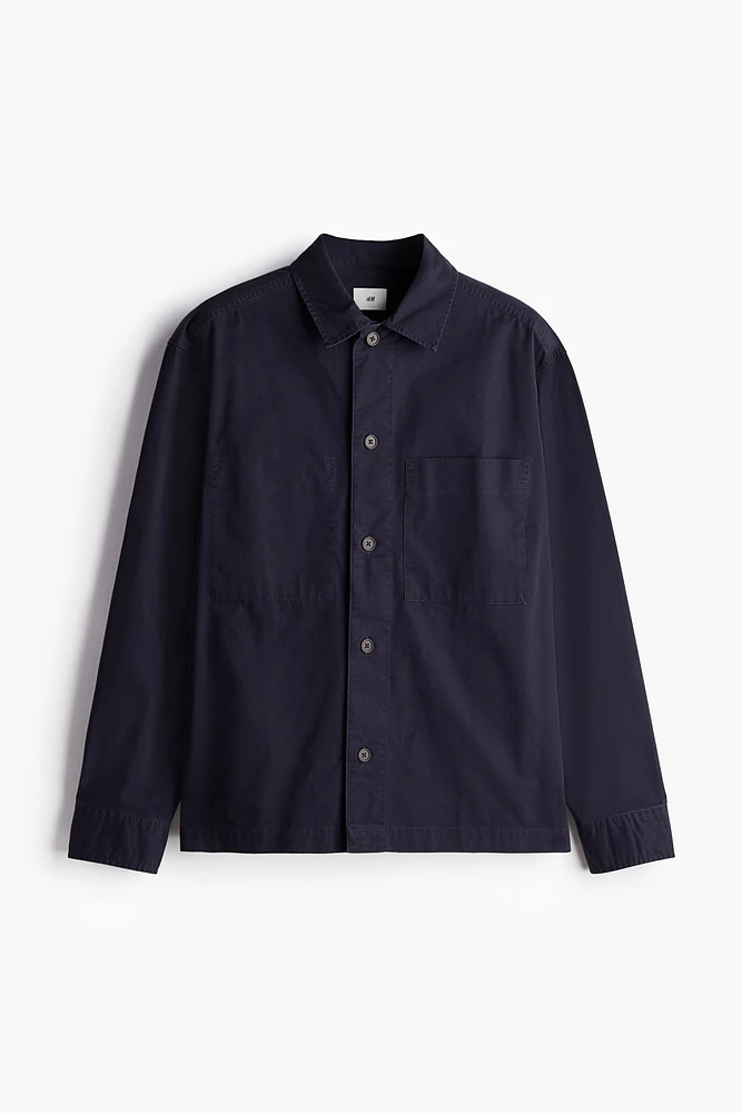 Regular Fit Twill Overshirt