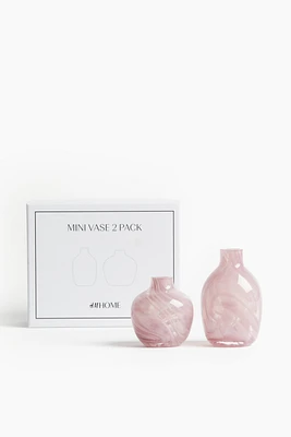 2-pack Mini Glass Vases