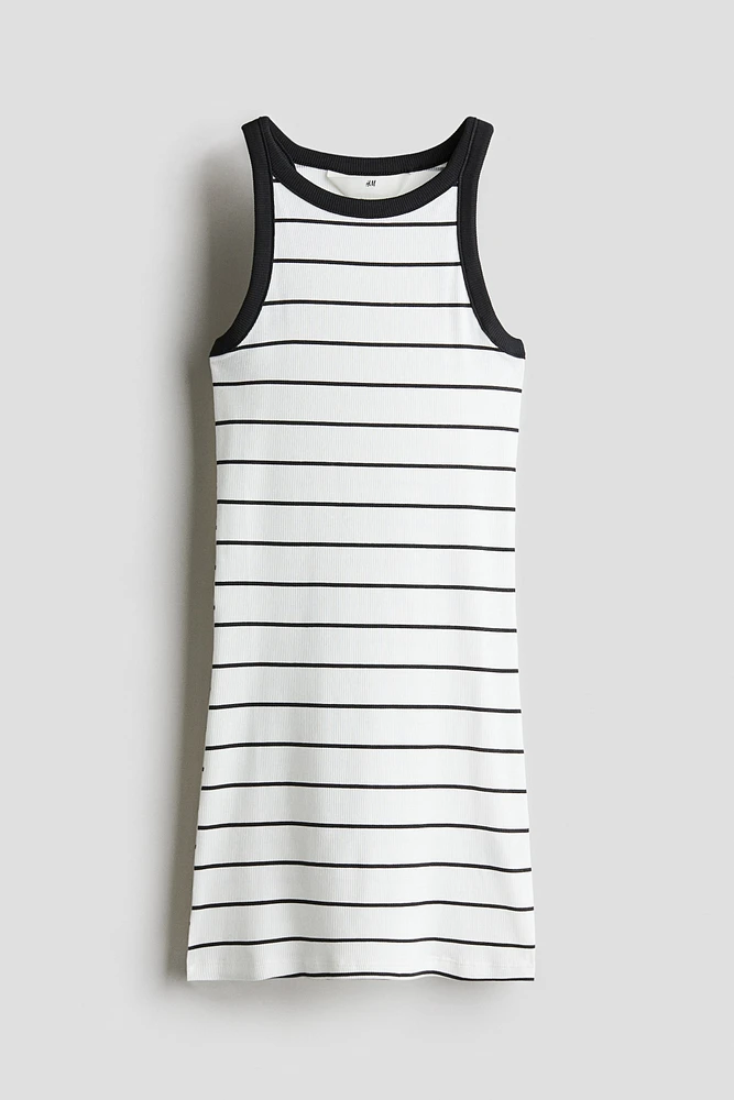 Robe en coton côtelé