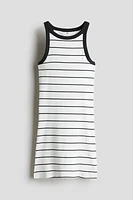 Robe en coton côtelé