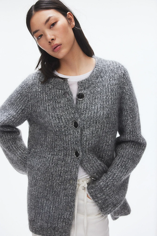 Mohair-Blend Cardigan